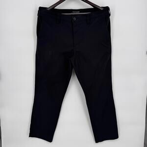 Bluffworks Ascender Chino Pants Mens 35x28 Black Tailored Fit Travel Work